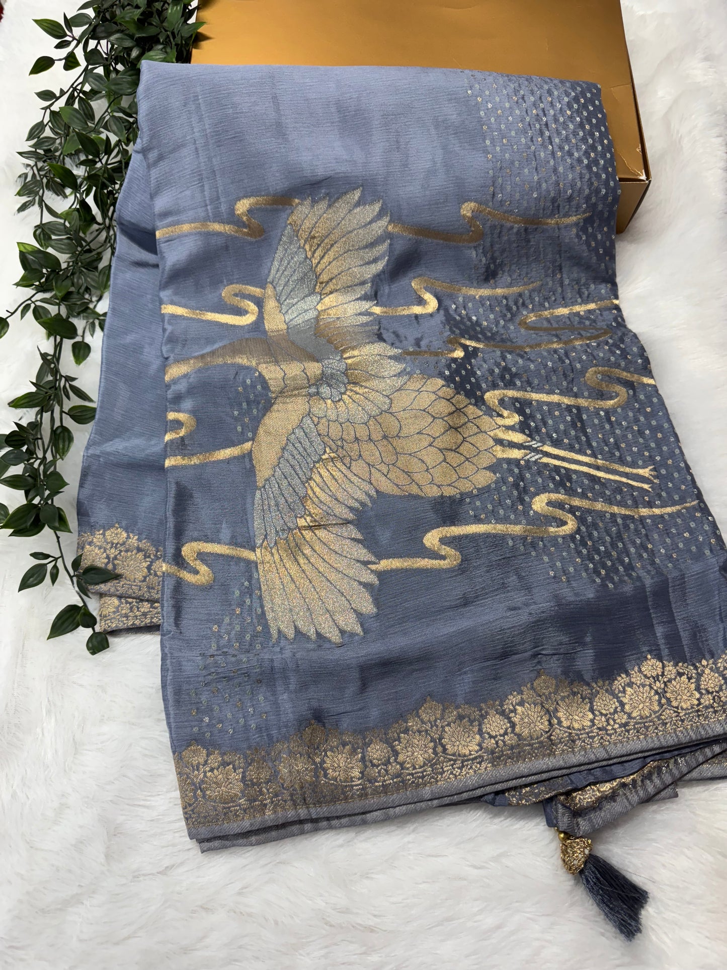 Chinnon Bandhini Weaving Saree-SR1009