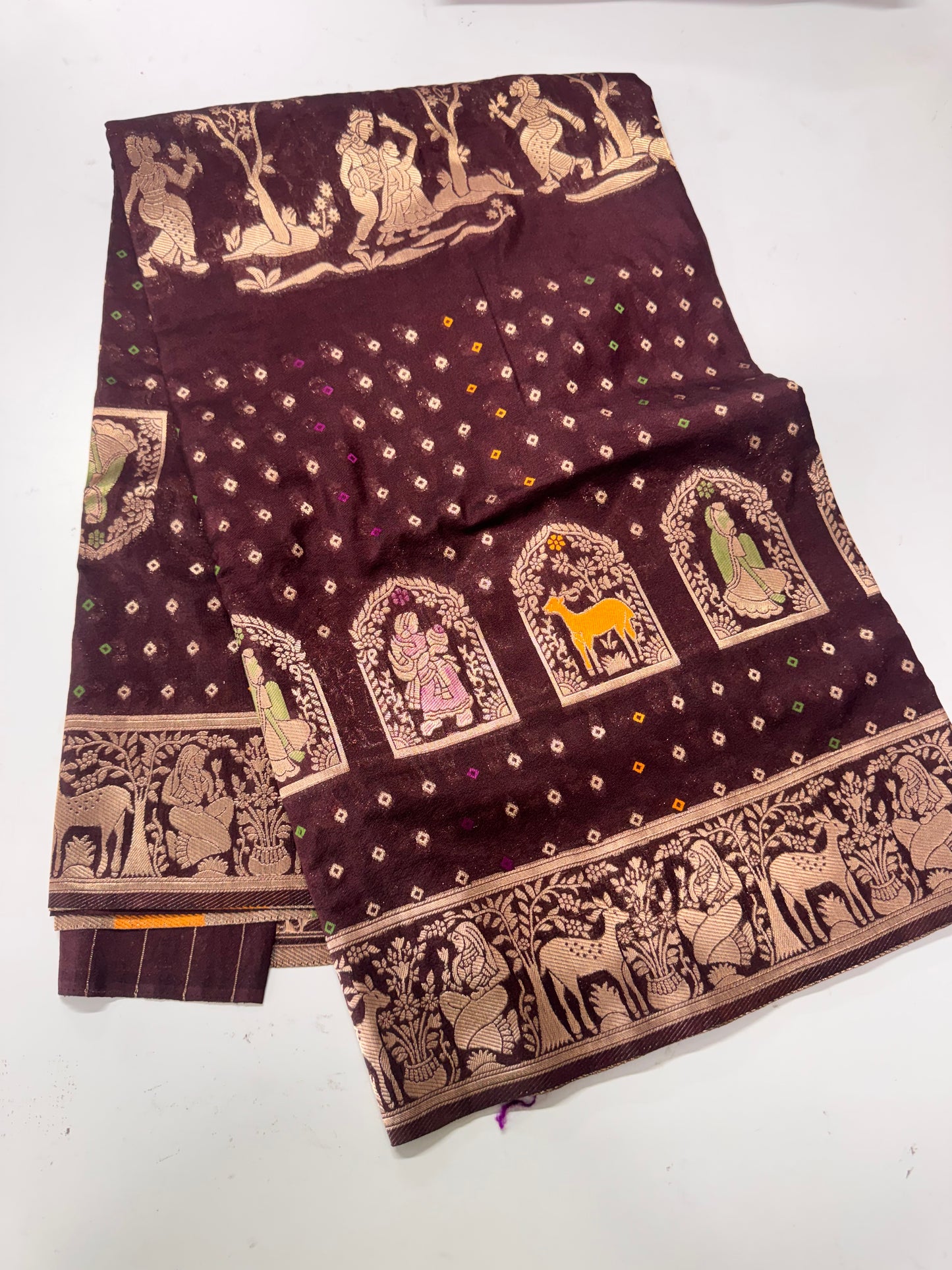 Bandhini weaving saree-SR1285H