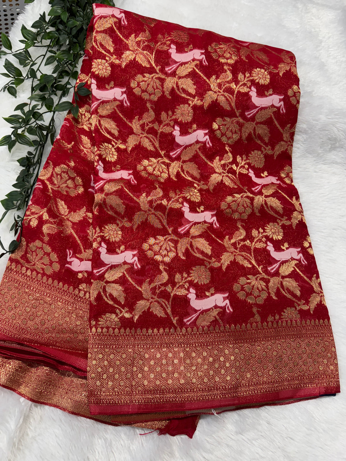 Georget Banaras Khaddi Georget-SR1084B – Swarna Reddys