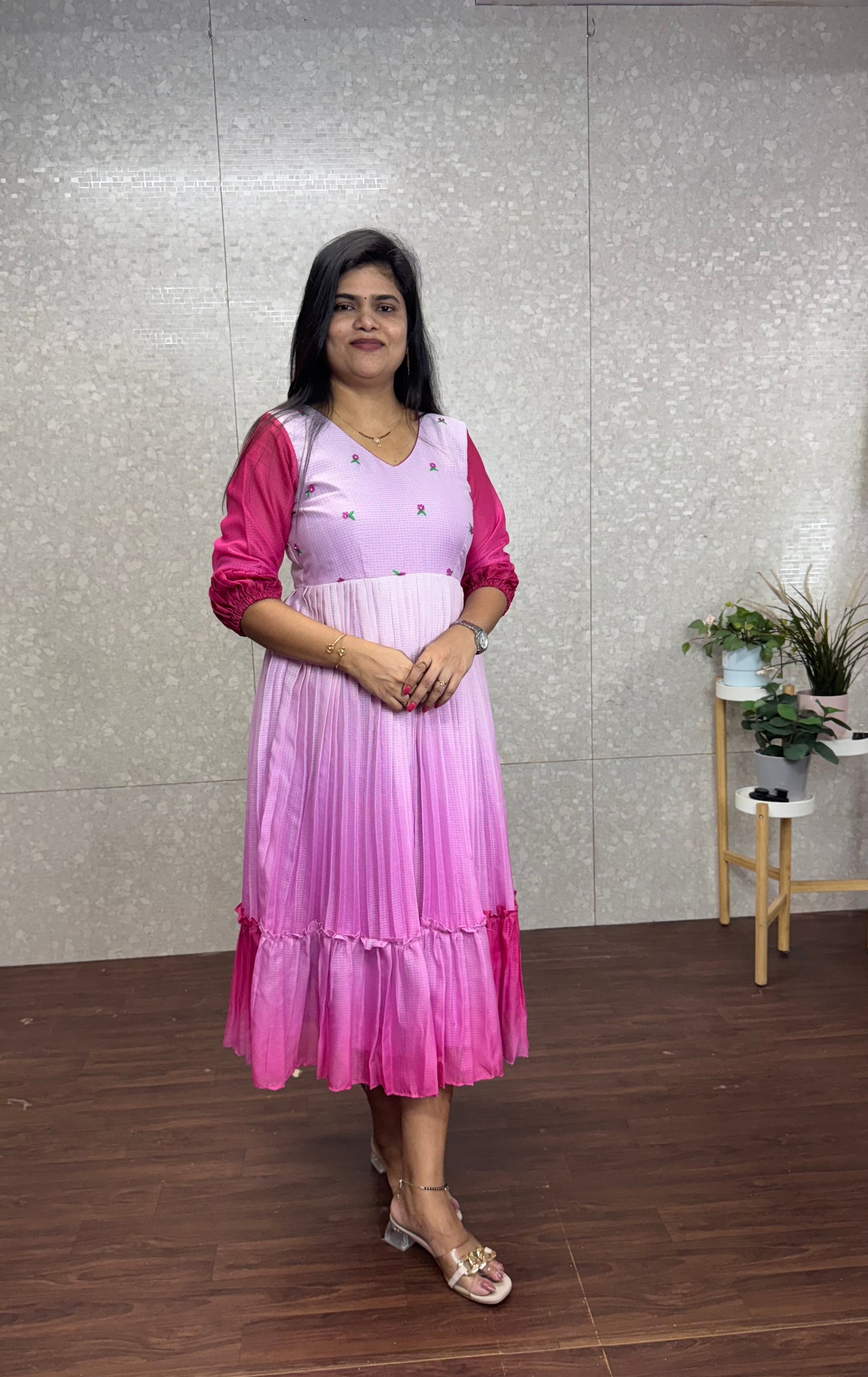 Kota ombré frocks-SRF1011C