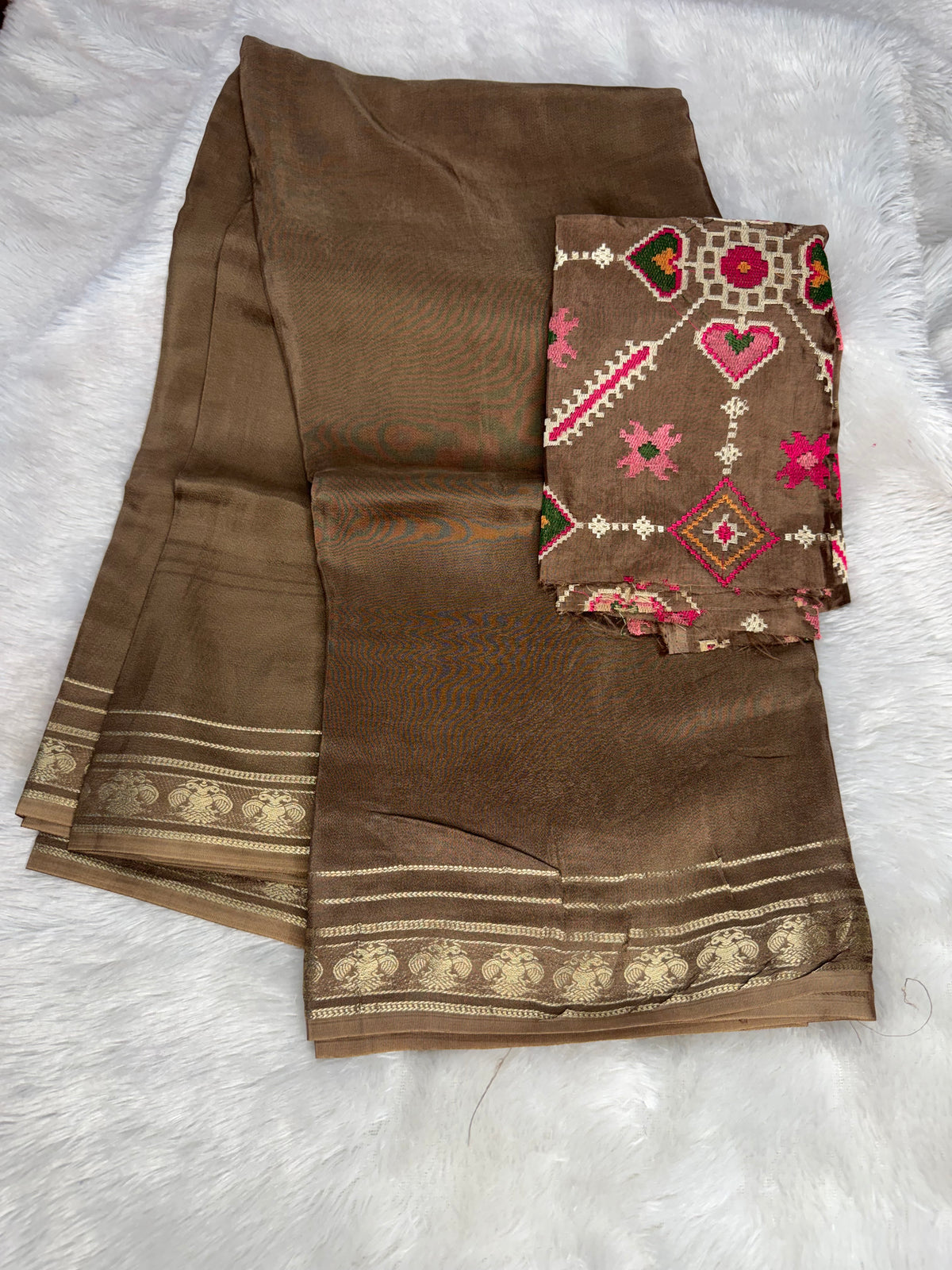 Mysore crepe saree-SR1340C