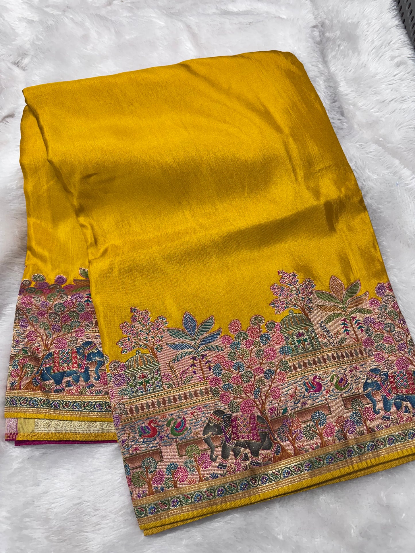 Pure pashmina saree-SR1270A