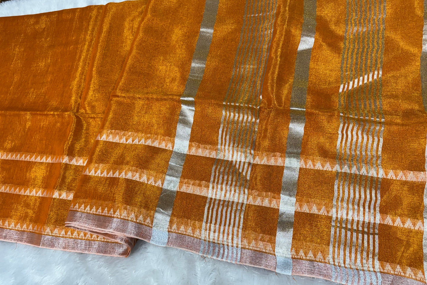 Linen tissue saree-SR1205B