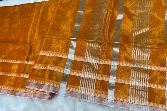 Linen tissue saree-SR1205B