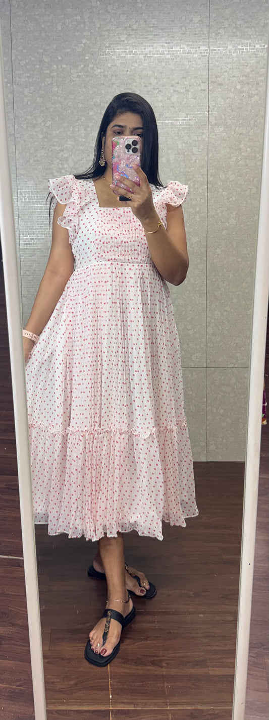 Little hearts frock -SRF1053C