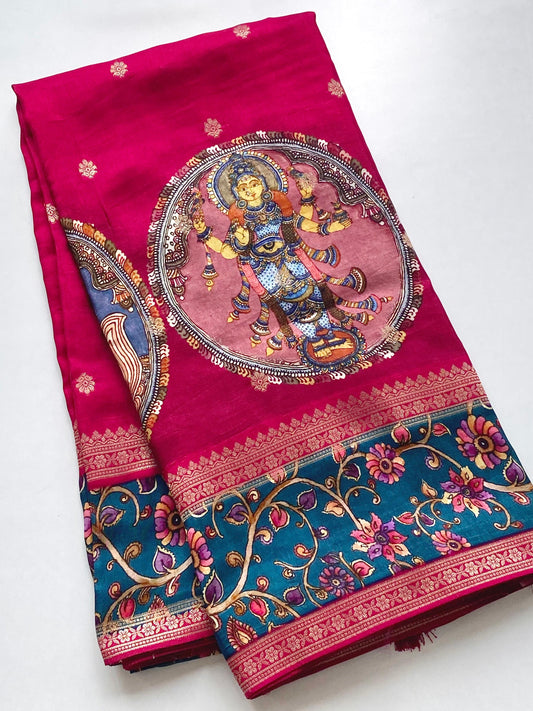 Crepe Georget Kalamkari-SR1073A