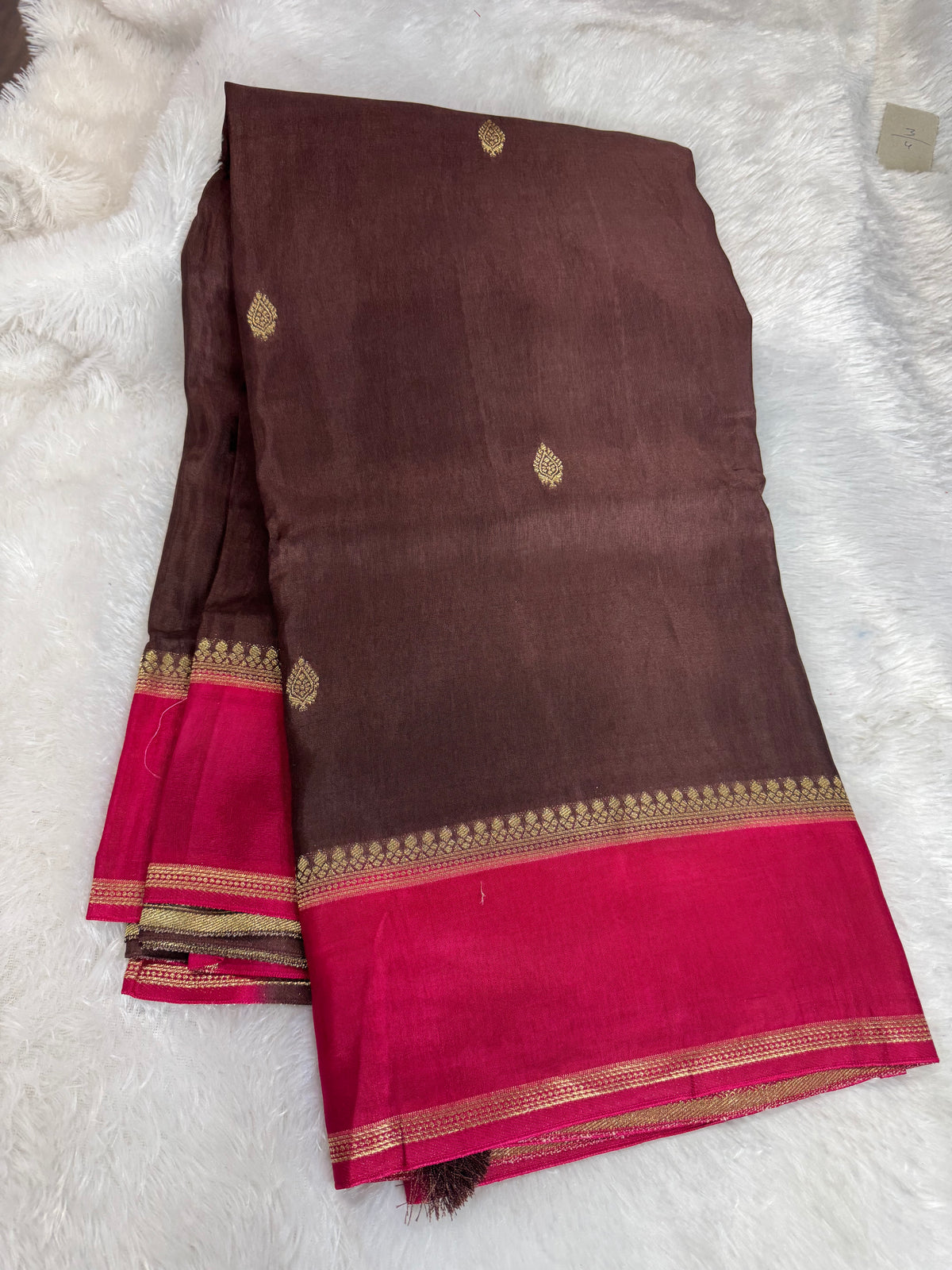 Russian crepe vintage sarees-SR1320