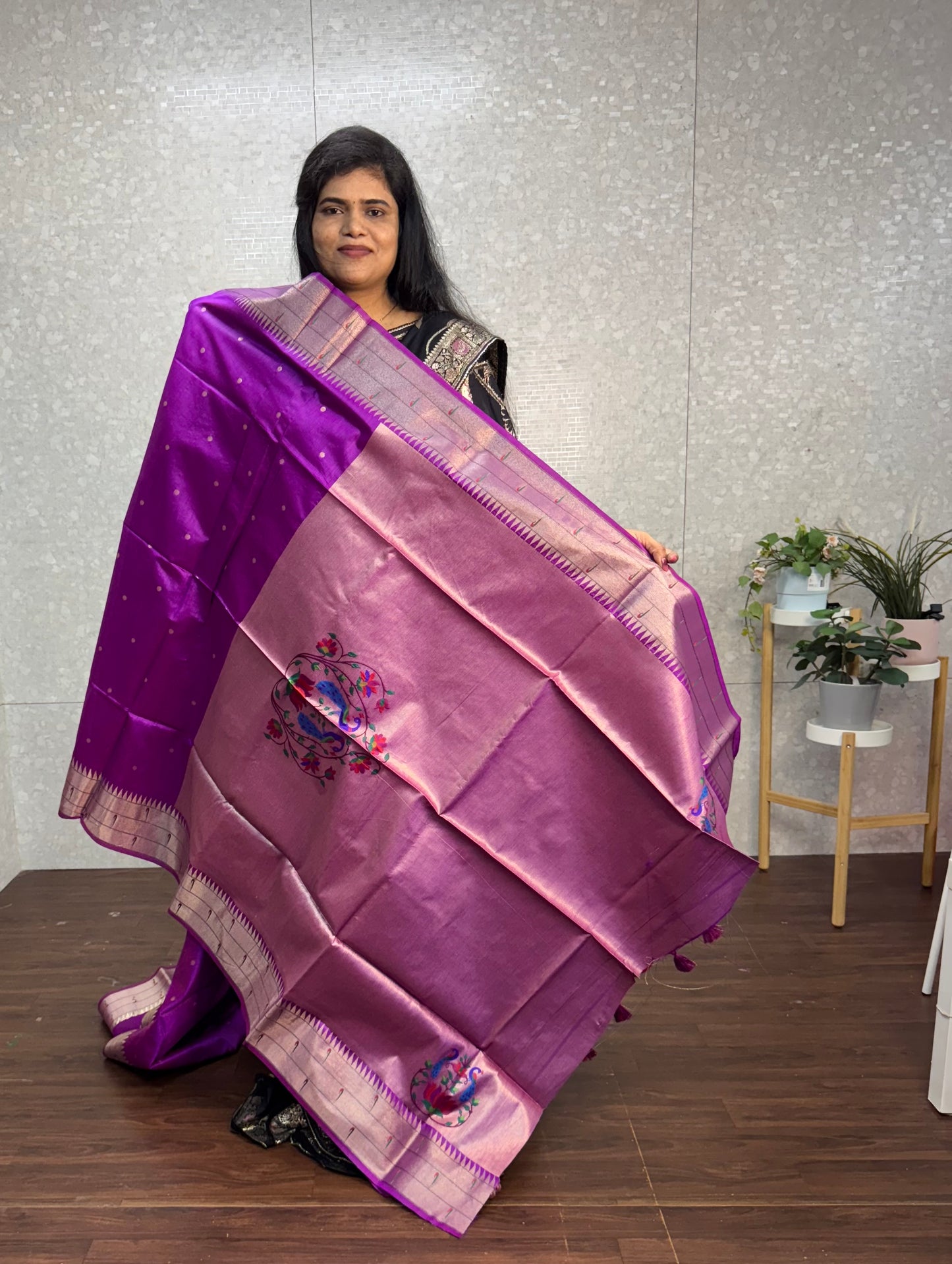 Tassar muniya Paithani-SR1096B