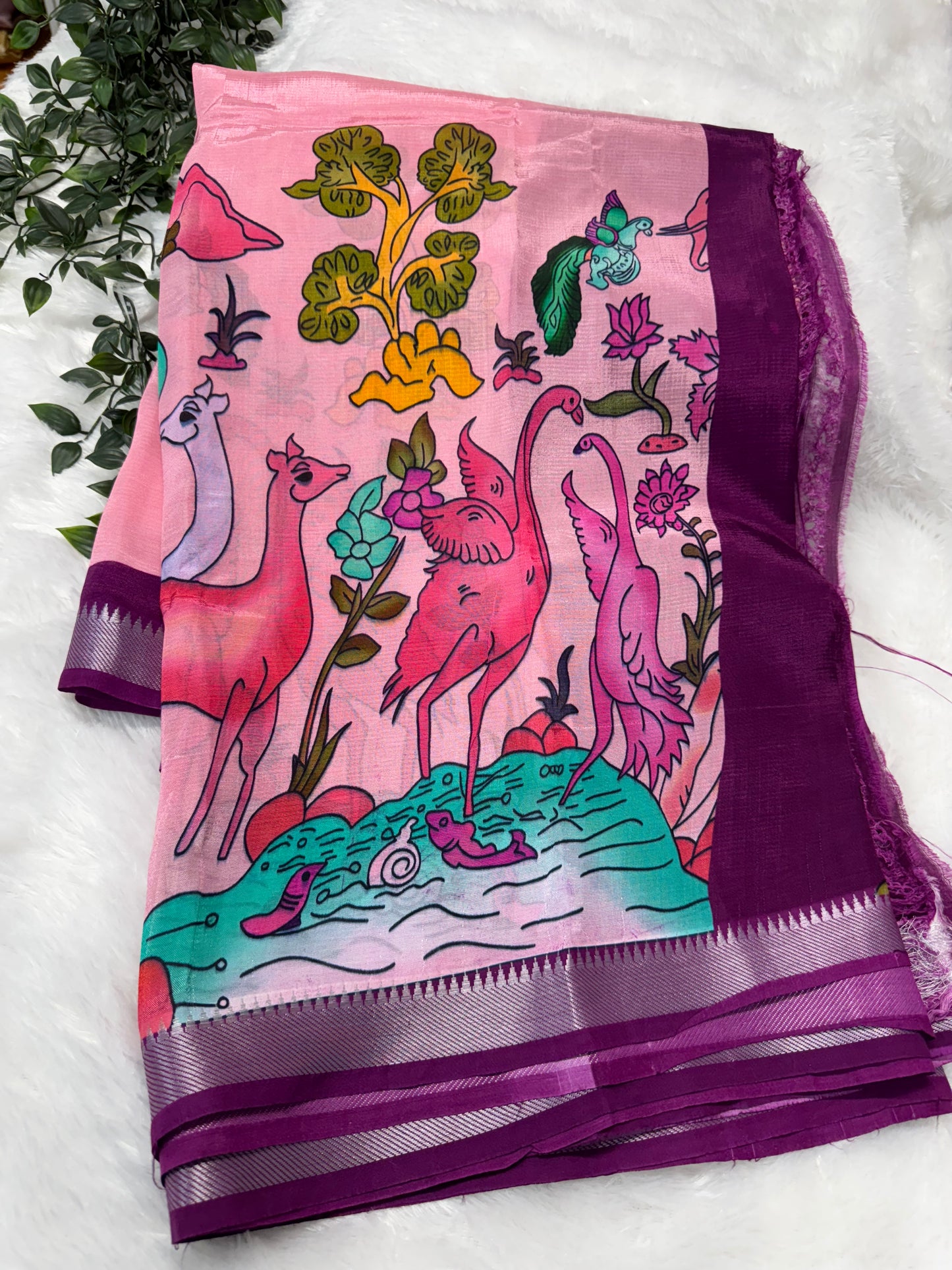 Mangalagiri pattu Kalamkari-SR1102F