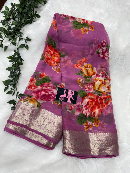 Pure chiffon floral-SRC007