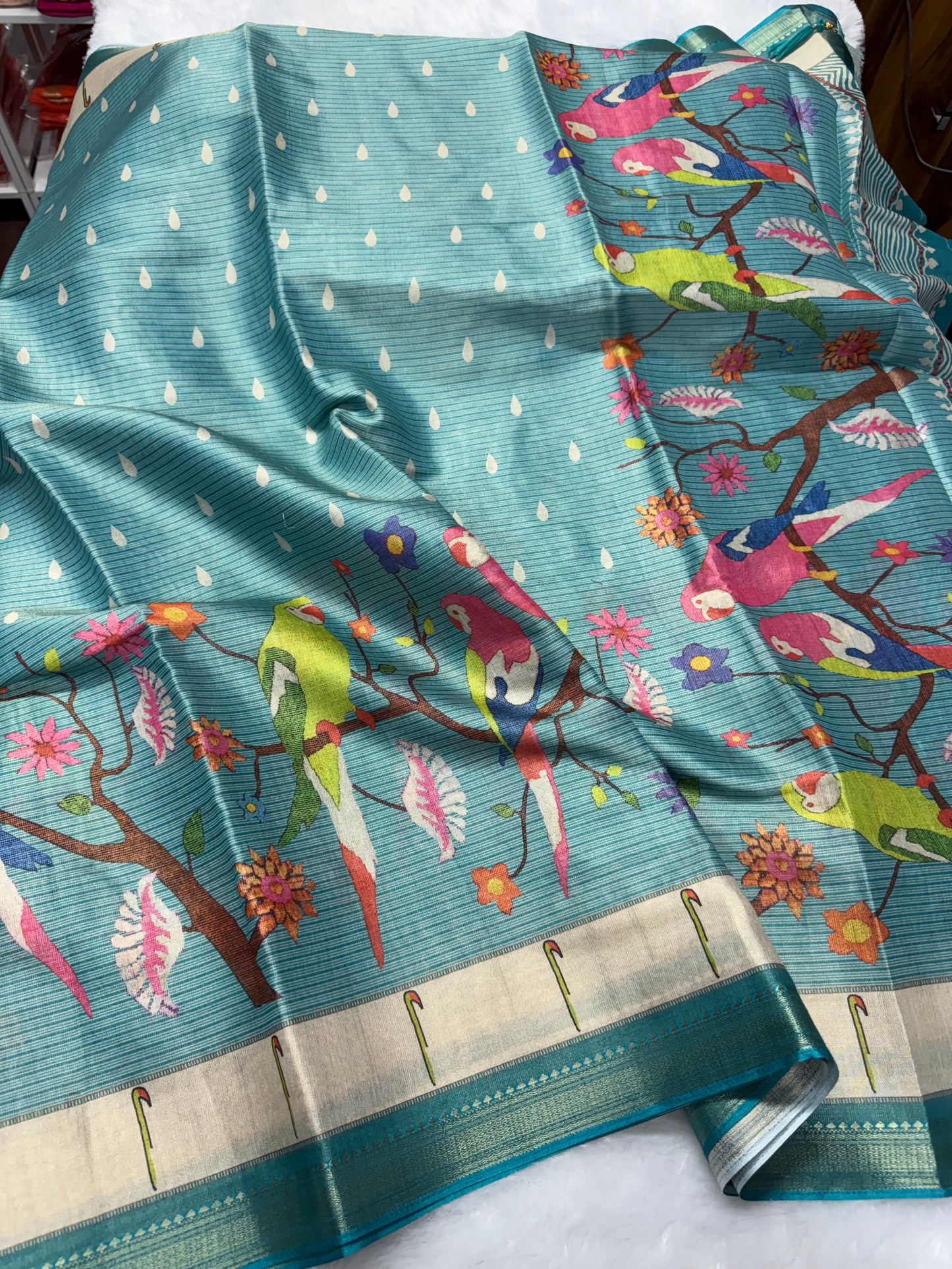 Banarasi tissue Paithani-SRS012