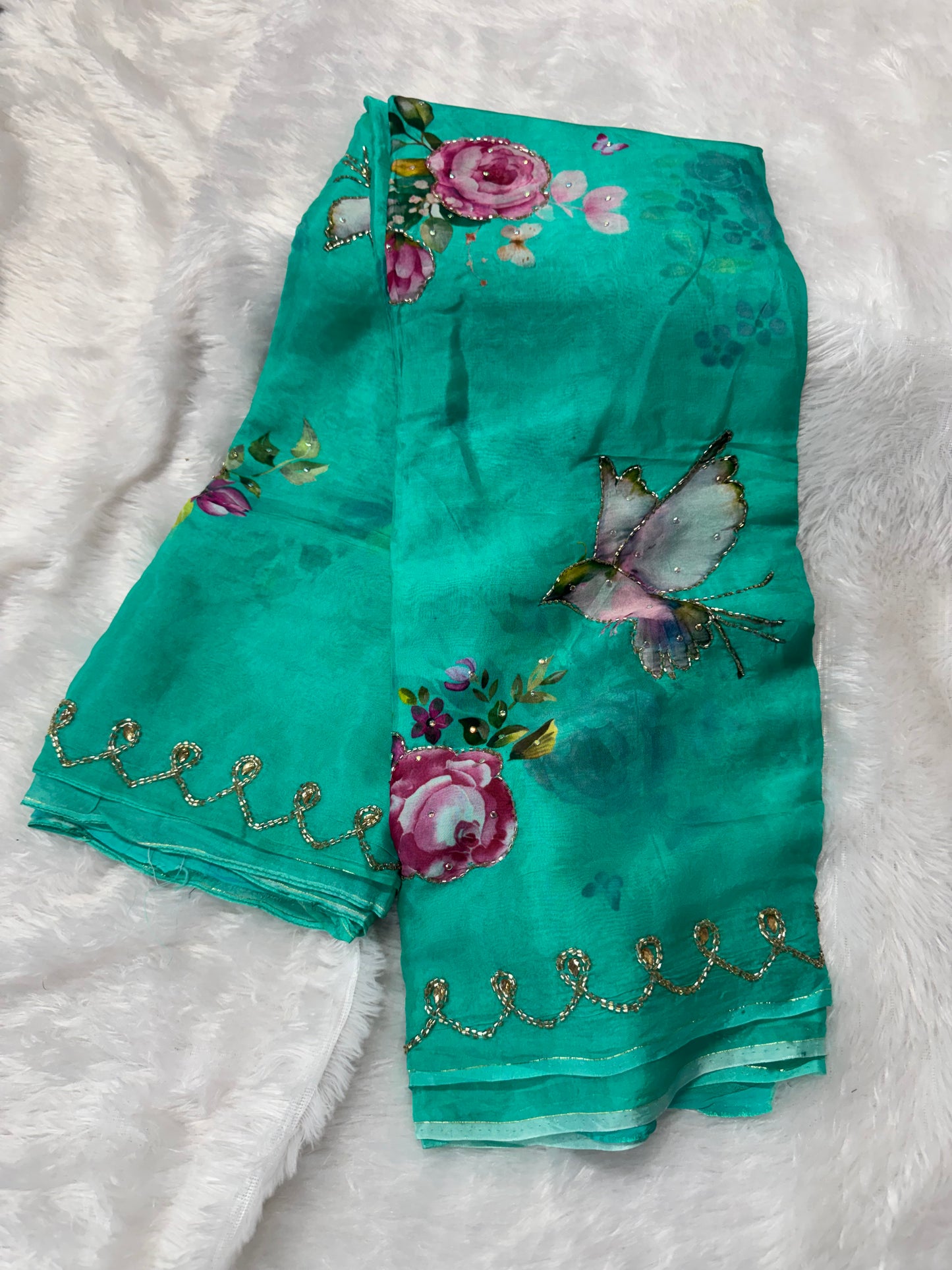 HO silk cocktail saree-SR1218C
