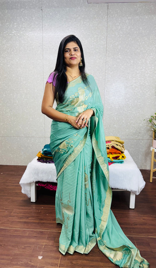 Chinnon Bandhini Weaving Saree-SR1009