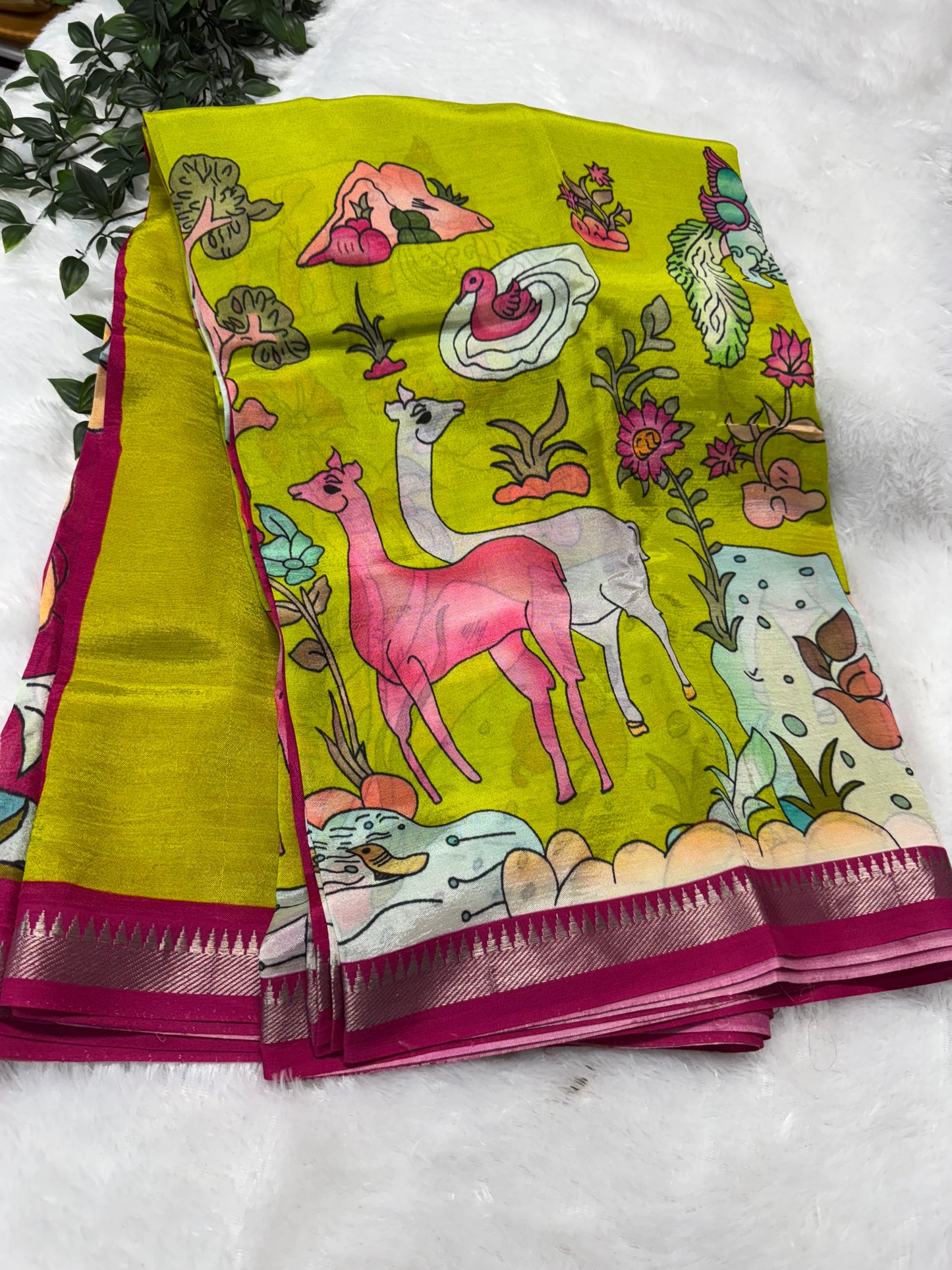 Mangalagiri pattu Kalamkari-SR1102G