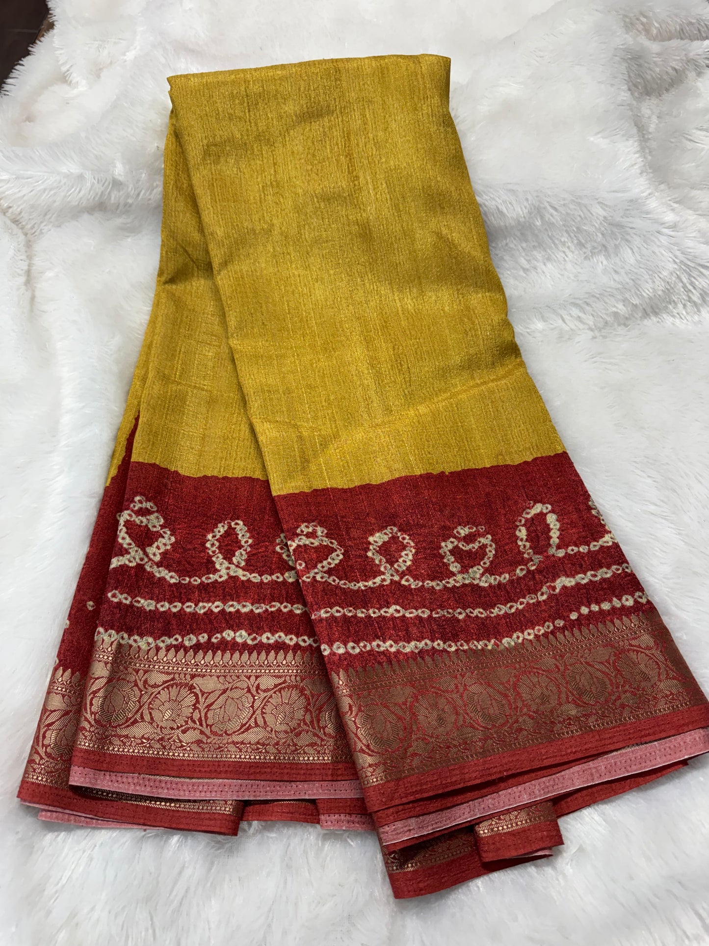 Viscose Tassar saree-SR1207F