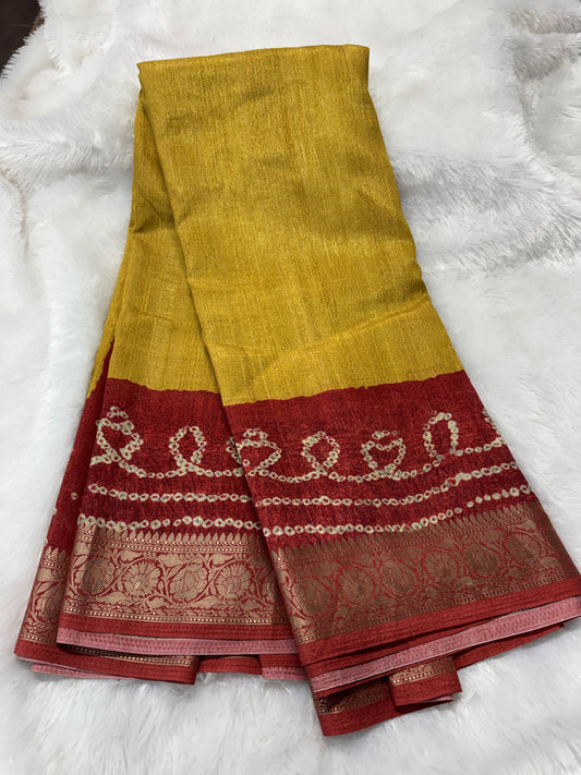 Viscose Tassar saree-SR1207F