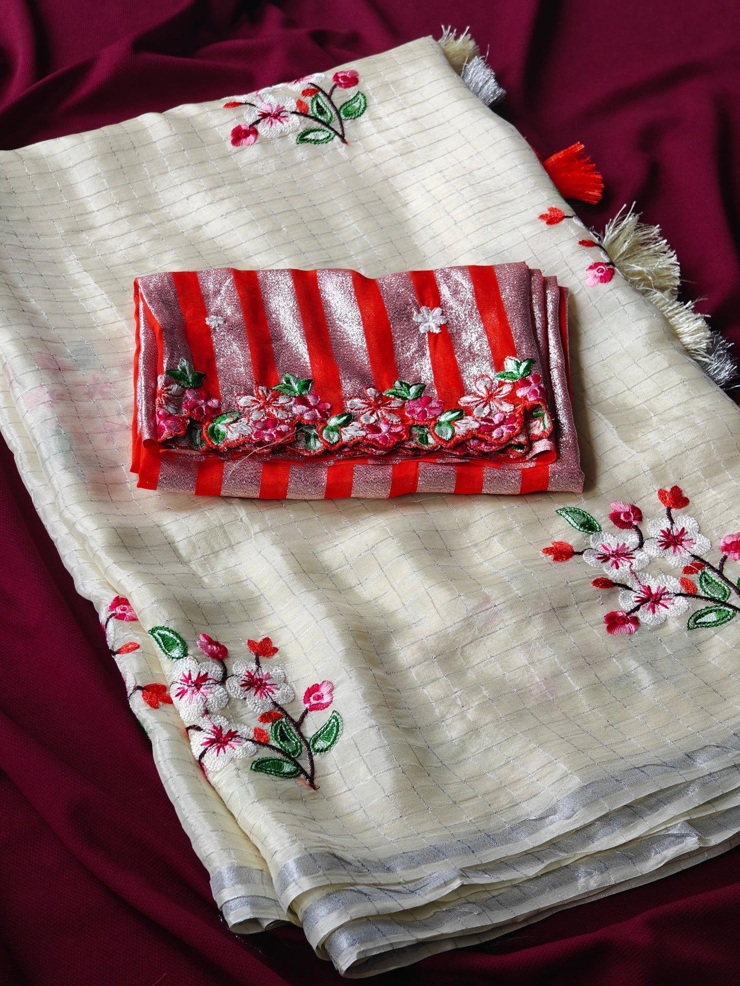 Chinnon fancy saree-SR1091