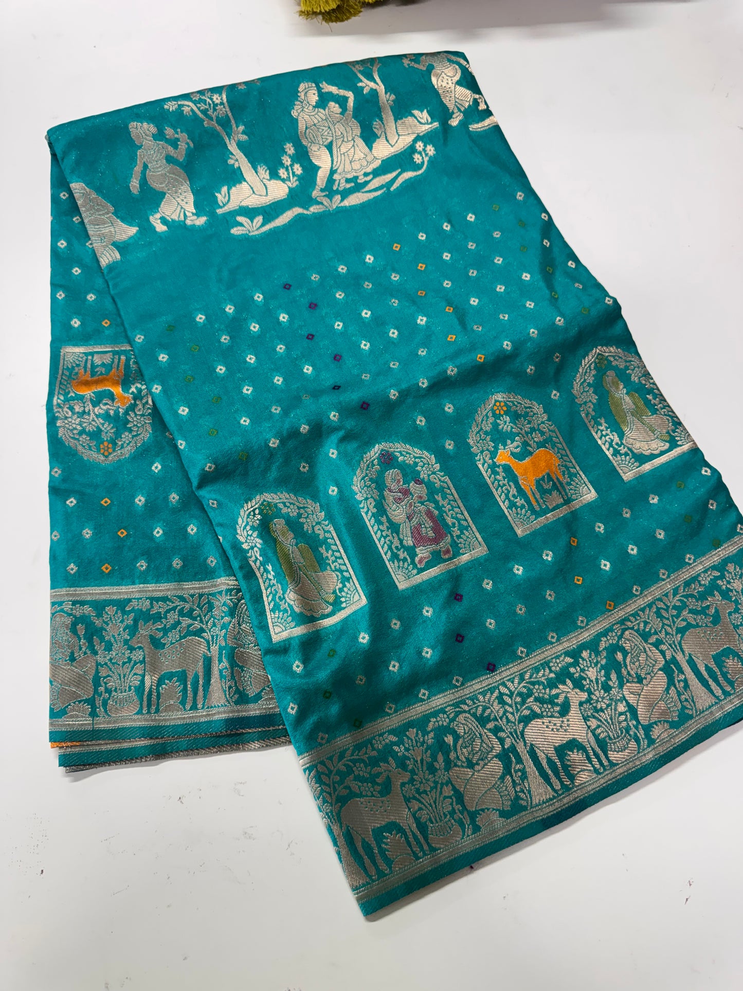 Bandhini weaving saree-SR1285B