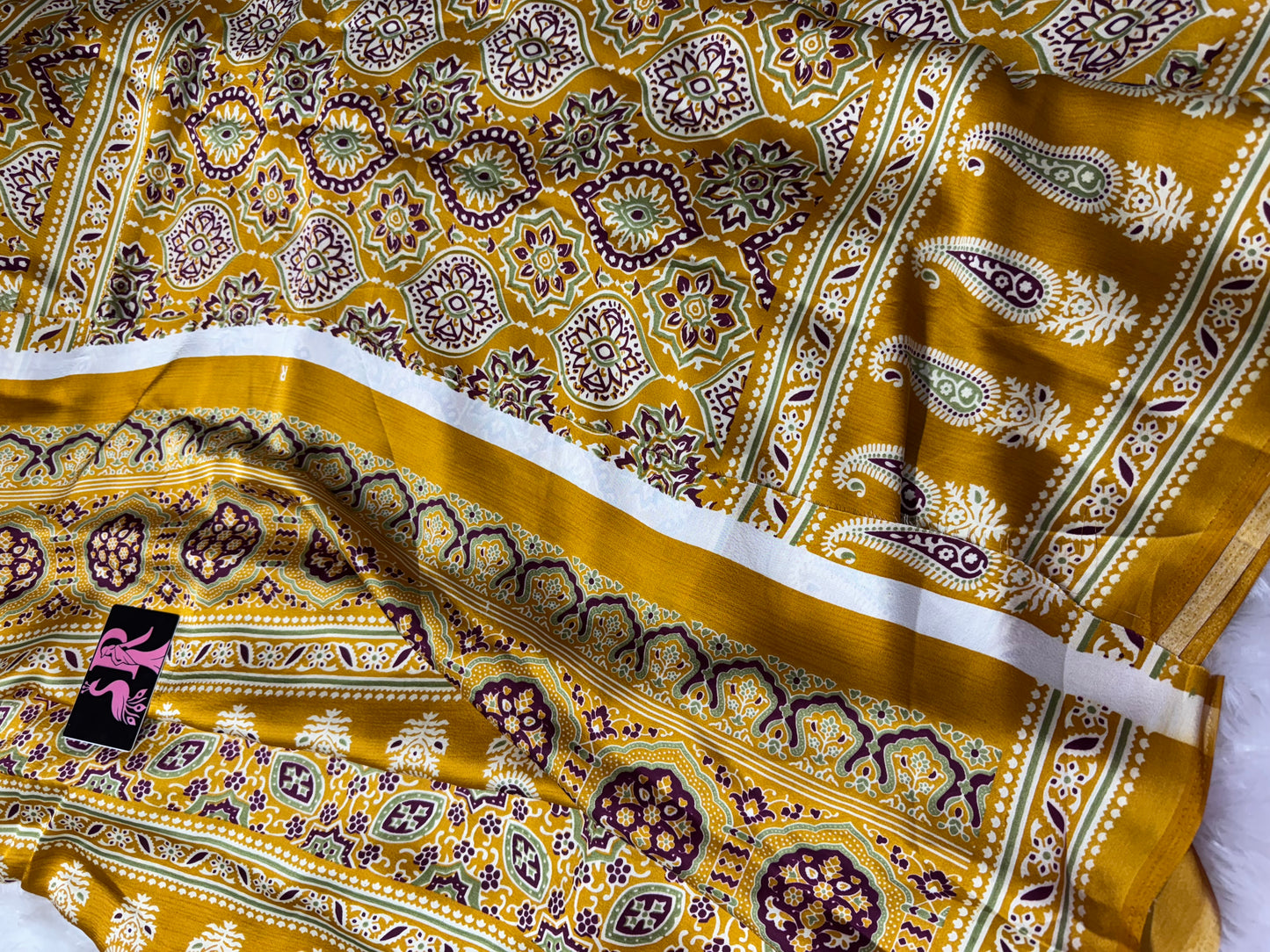 Ajrakh saree-SR1070F