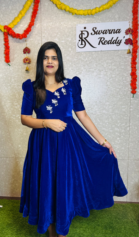 Velvet Frock-SRF1008A