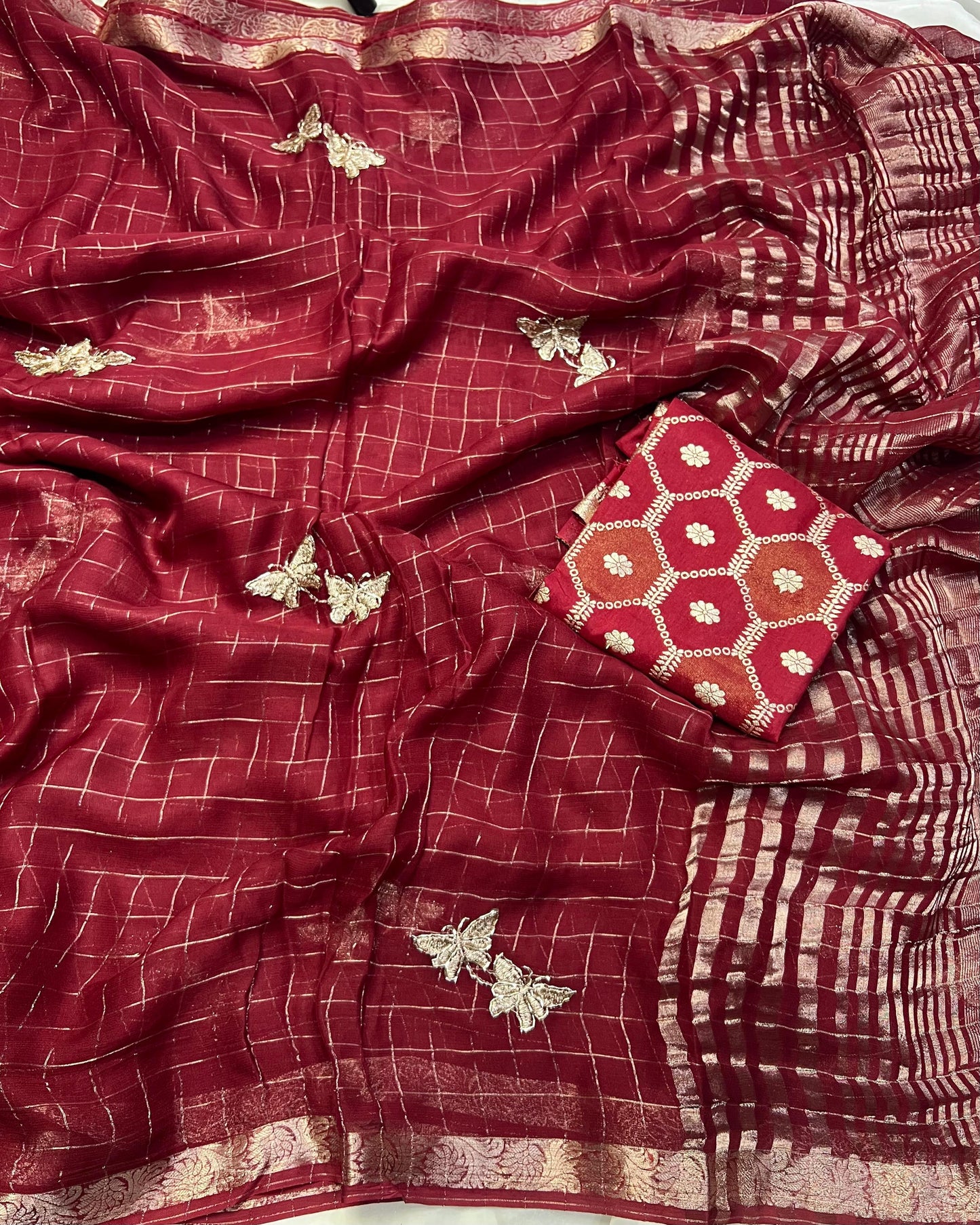 Viscose Georget saree-SE1193B