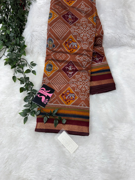 Maheswari silk Patola saree-SR1038F