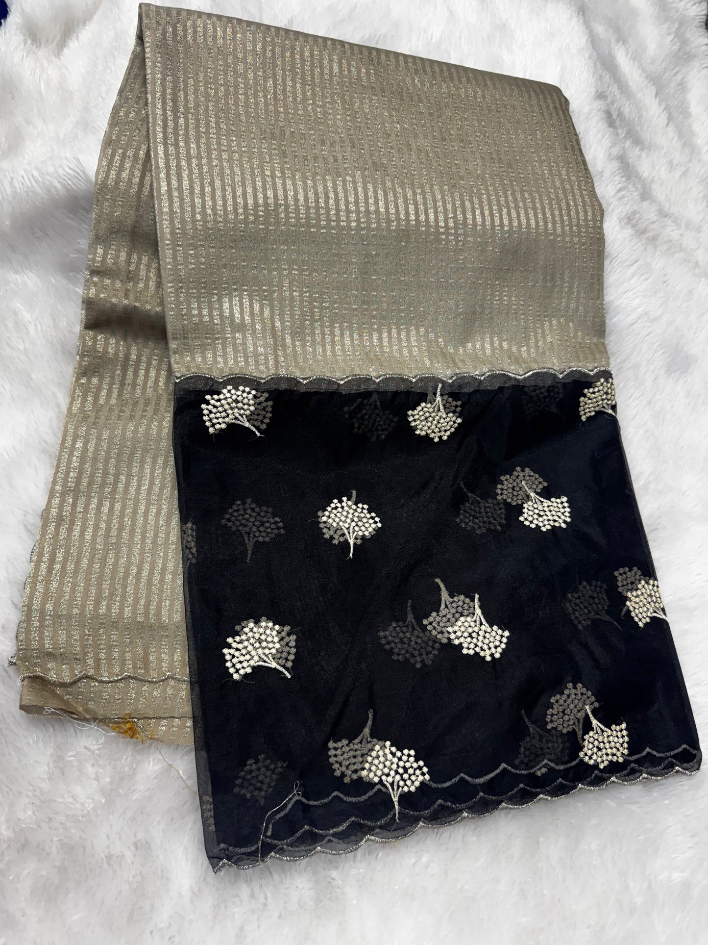 Fancy organza saree-SR1237A