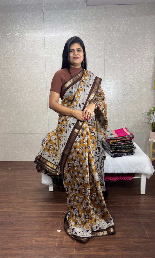 Chanderi Kalamkari-SR1003C