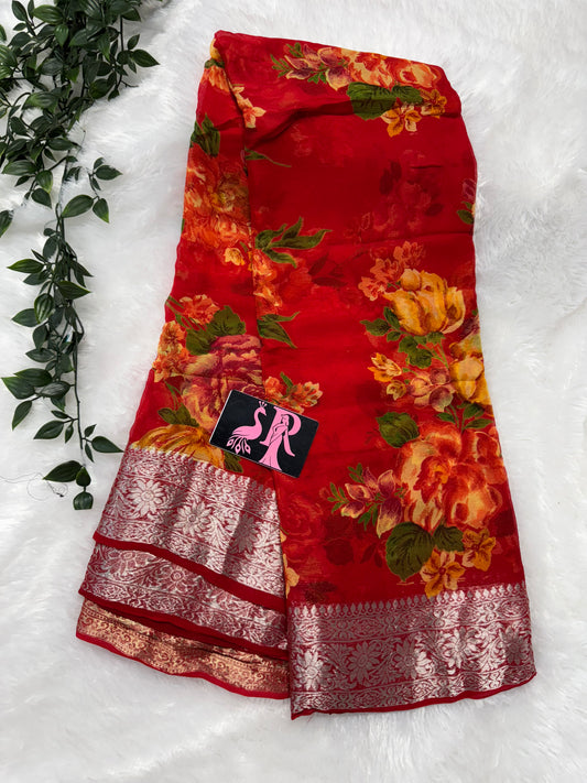 Pure chiffon floral-SRC001