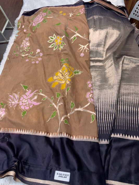 Mushru silk Jamdhani saree-SR1274G