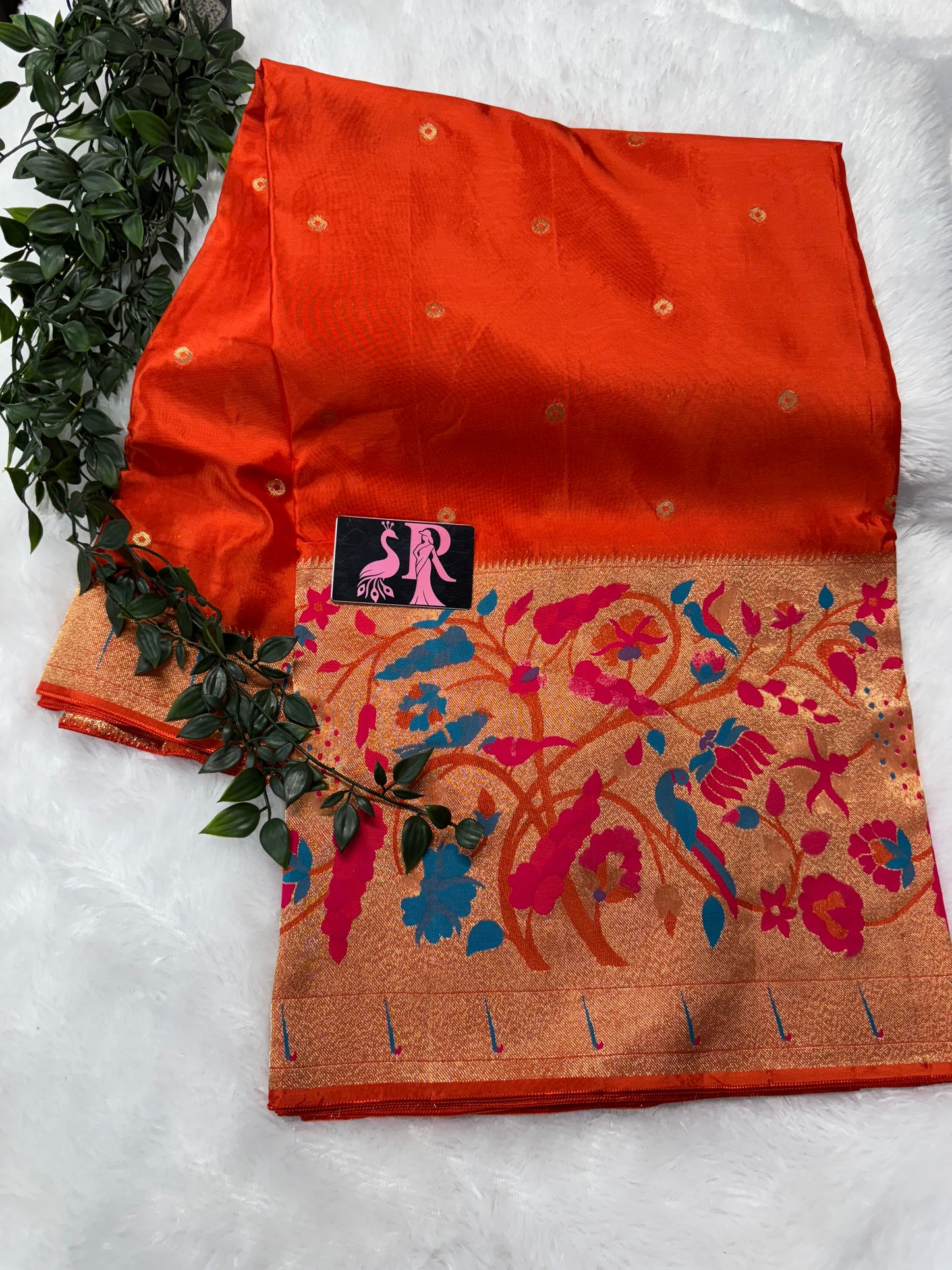Green Apple silk Paithani-SR1078D