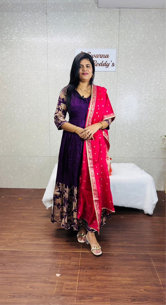 Dola silk Anarkali-SRA1015