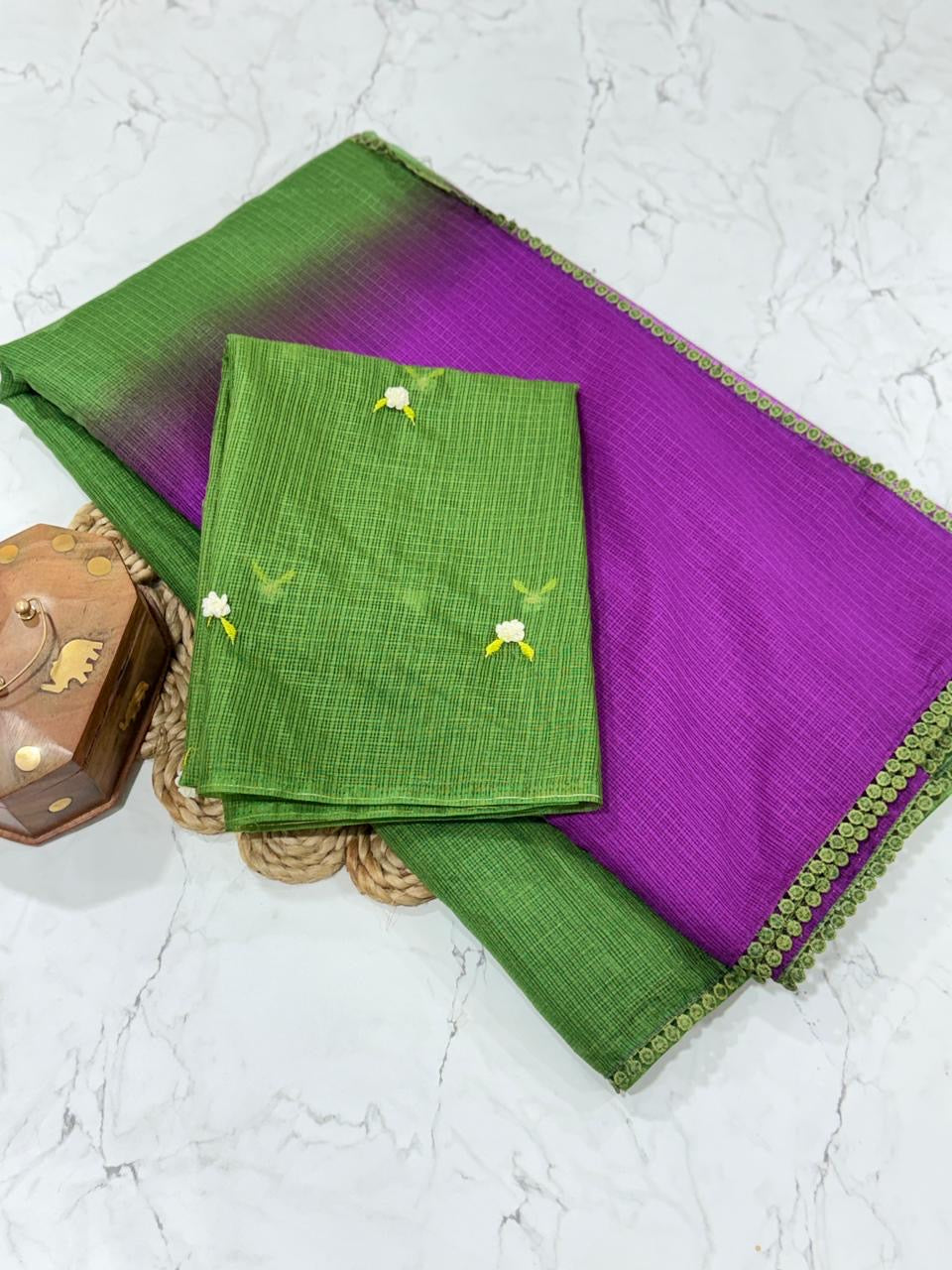 Dual shade Kota saree-SR1225B