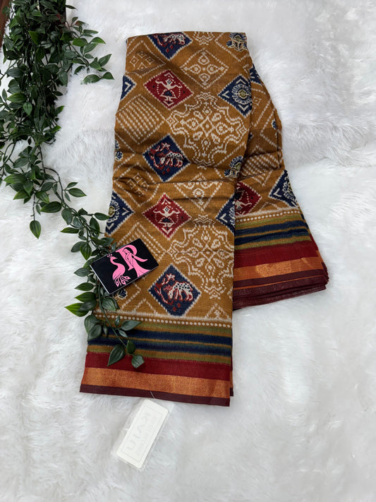 Maheswari silk Patola saree-SR1038B