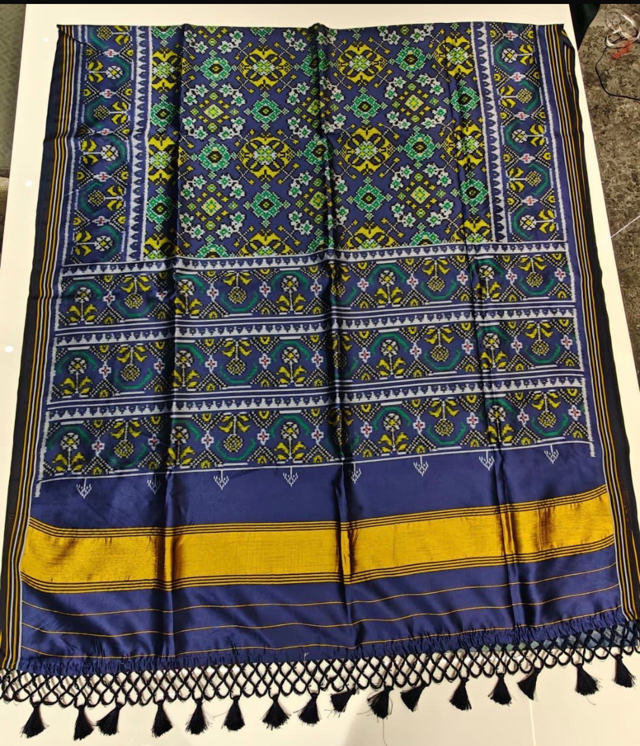 Spun silk Patola saree-SR1183K