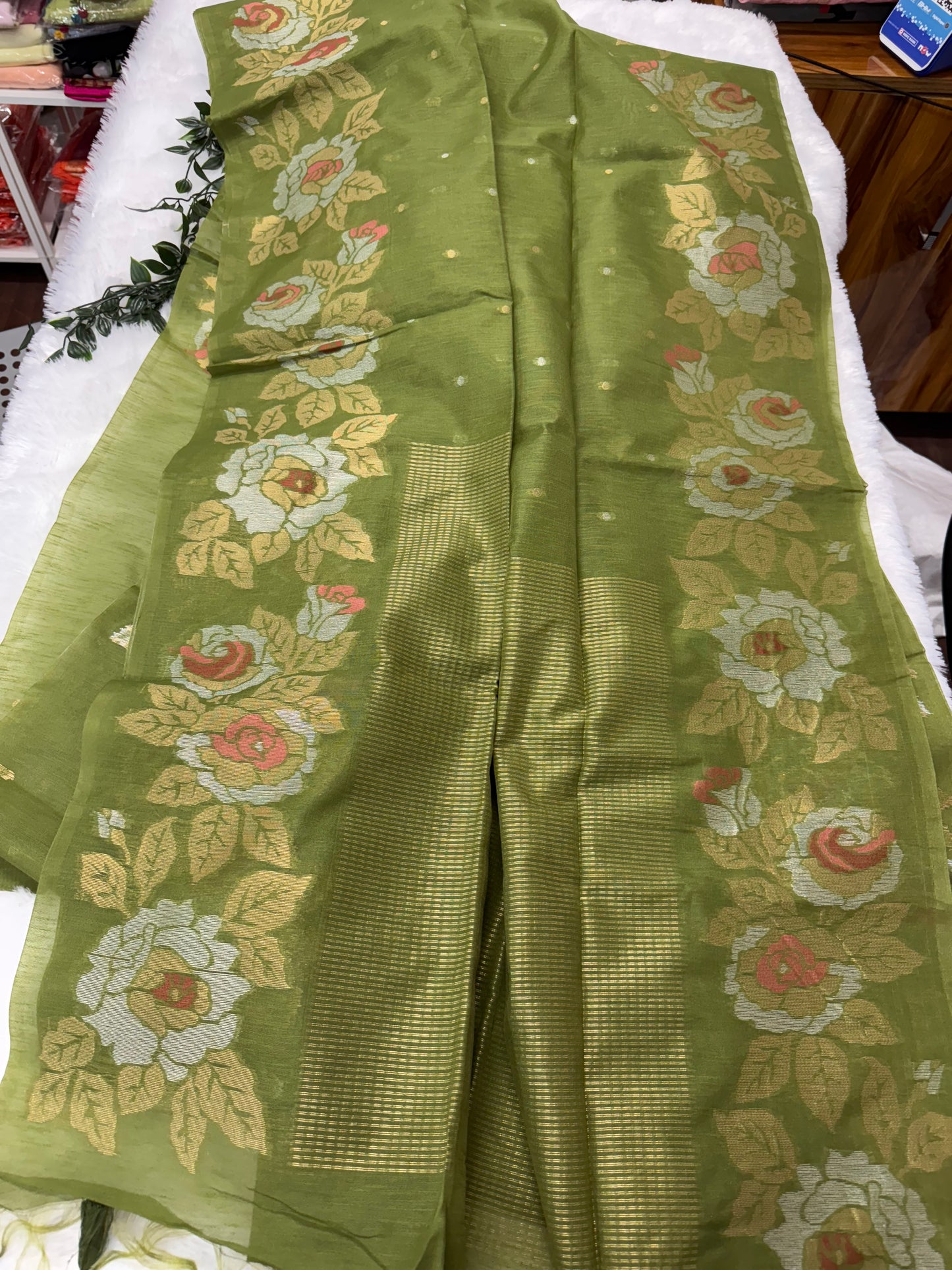 Linen Silk Saree-SR1002C