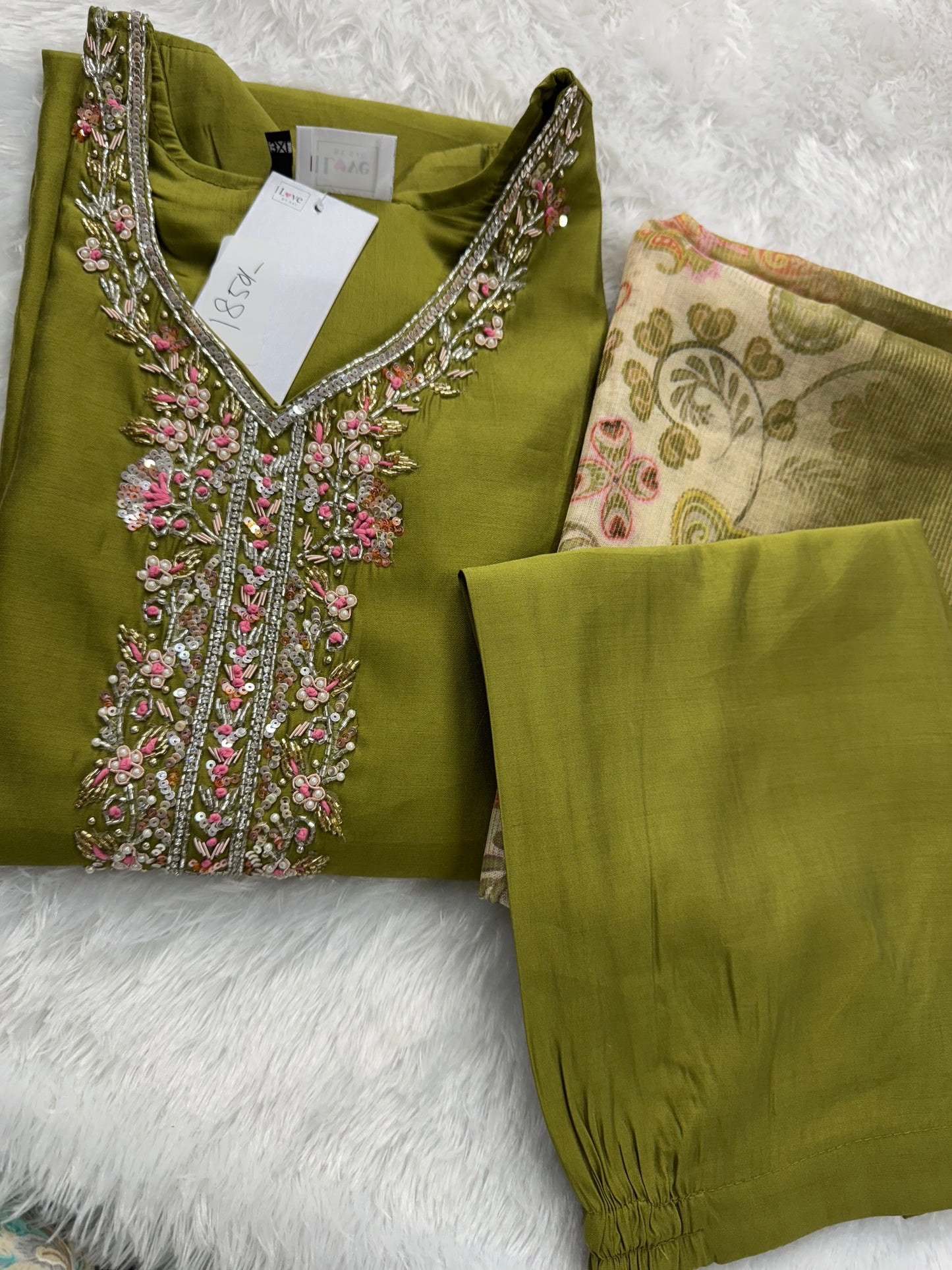Roman silk suit set-SRSP008