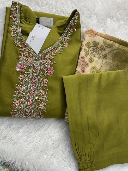 Roman silk suit set-SRSP008