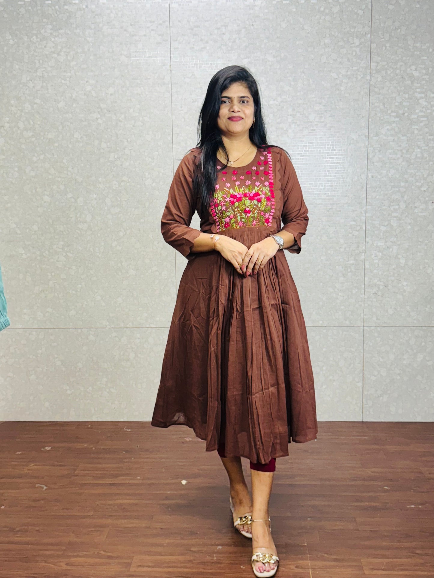 Pure Mulmul Cotton Frocks-SRF2001B