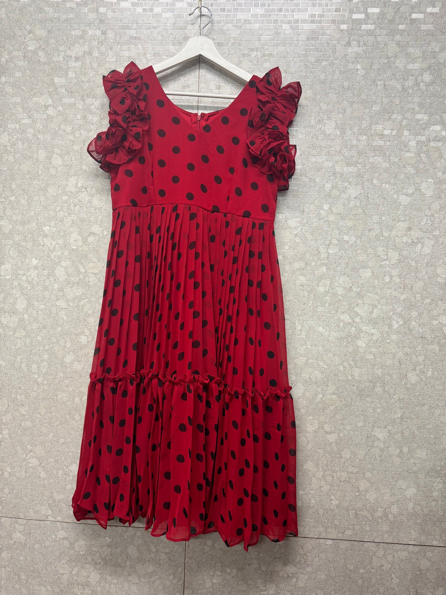 Georget polka dots frock-SRF1054A1