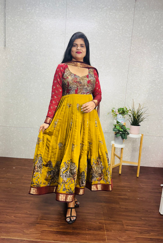 Mushru silk Anarkali-SRA013