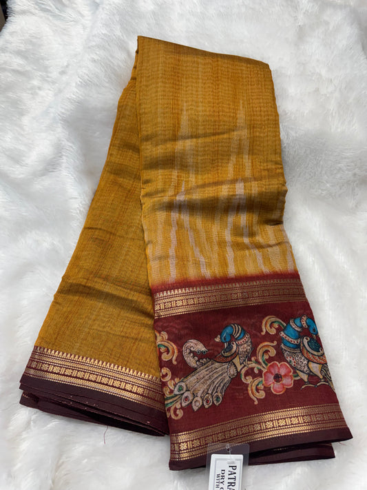 Mushru silk Kalamkari -SR1216B