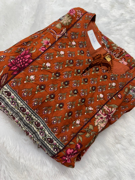 Jaipur embroidery frock-SRS058A