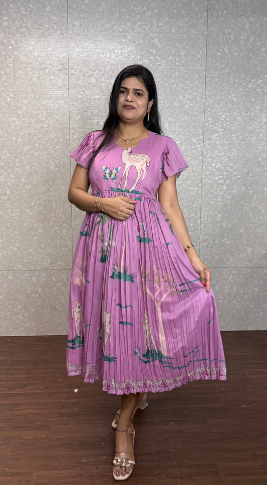 Chanderi Frock-SRF1002C