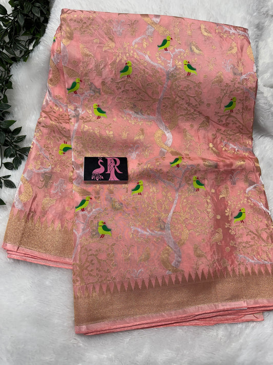Green Apple silk Saree-SR1076D