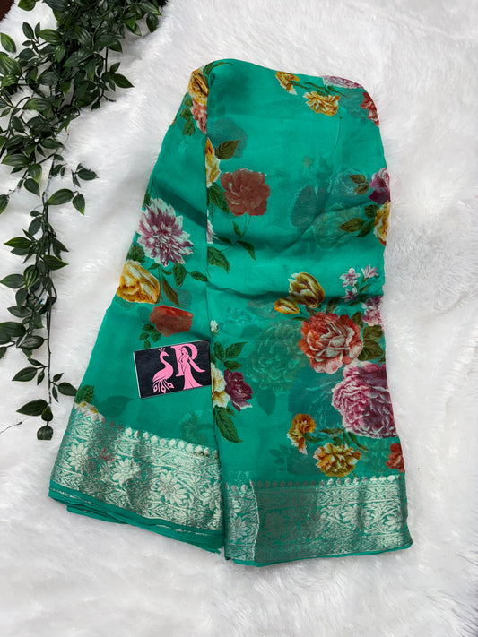 Pure chiffon flroal-SRC011