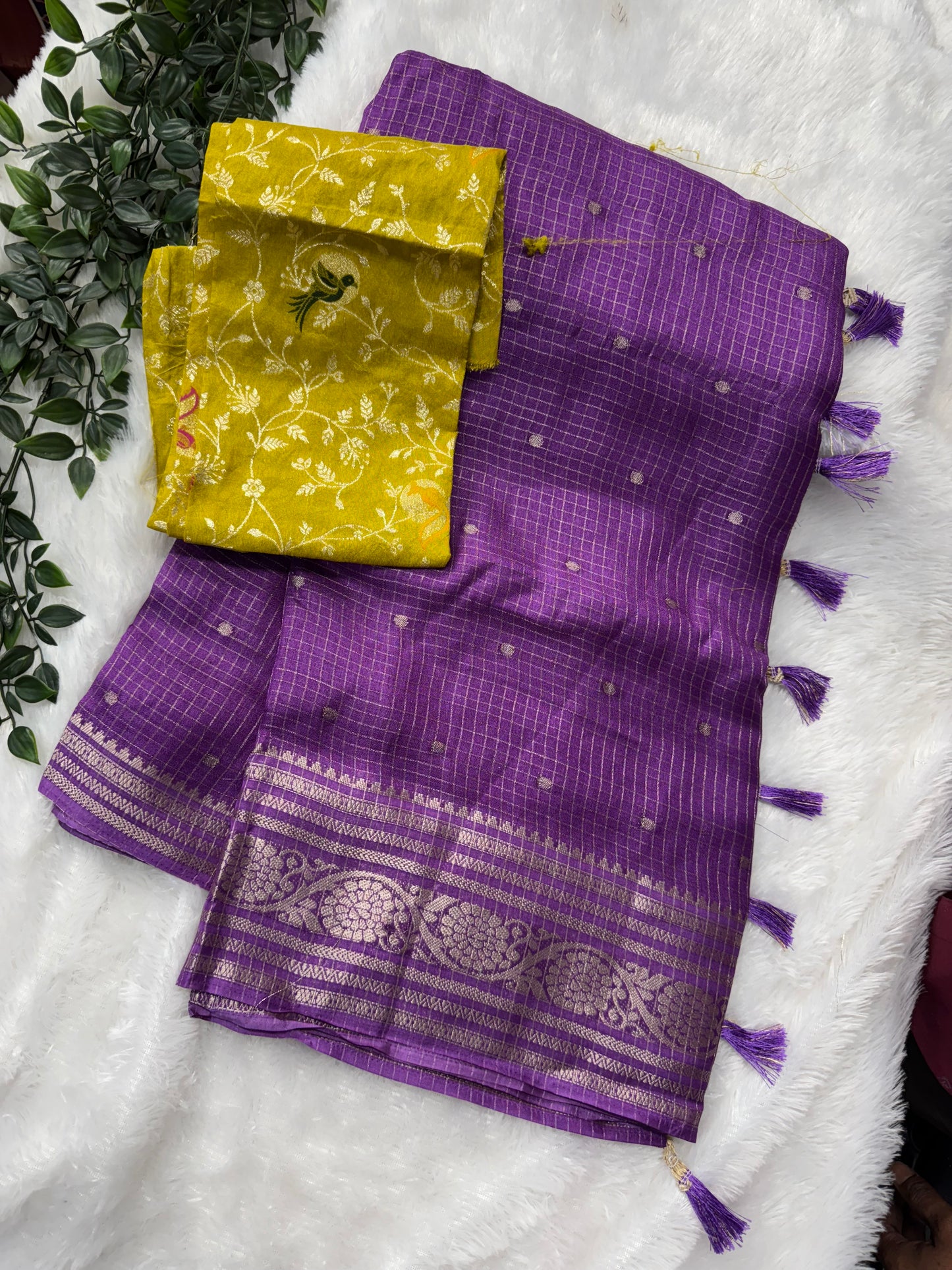 Dola silk vintage checks-SR1145A