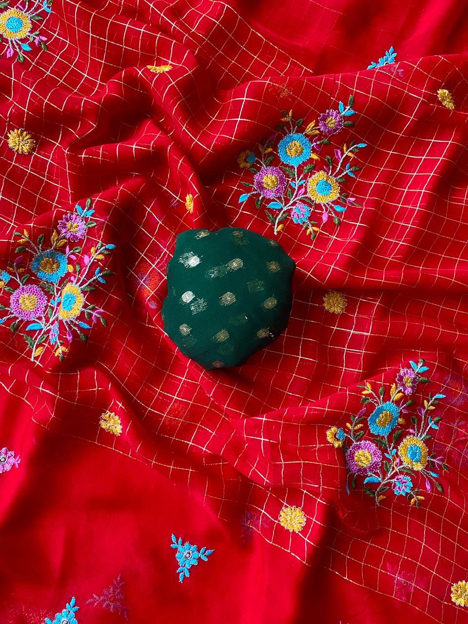 Pure Georget saree-SR1156A