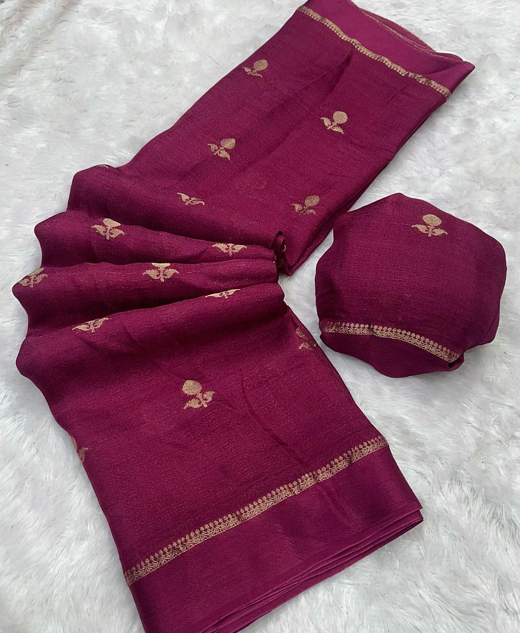 Viscose Khaddi Georget saree-SR1034G