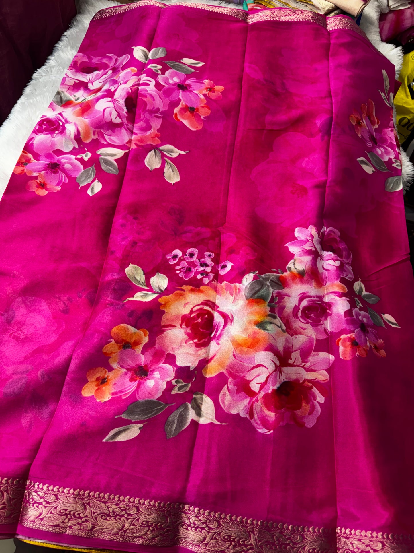 Chinnon digital print saree-SR1232A